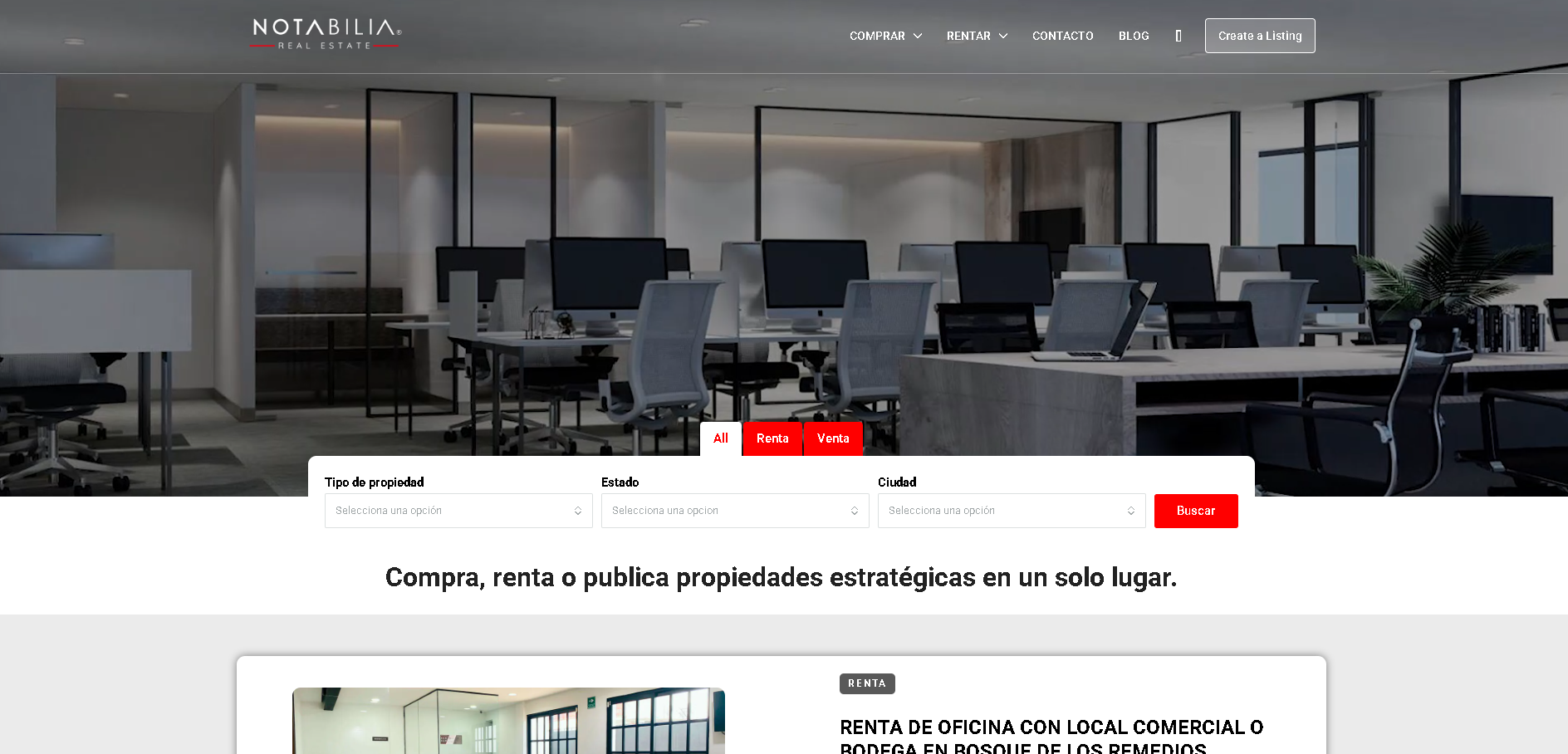 Proyecto Notabilia Real Estate